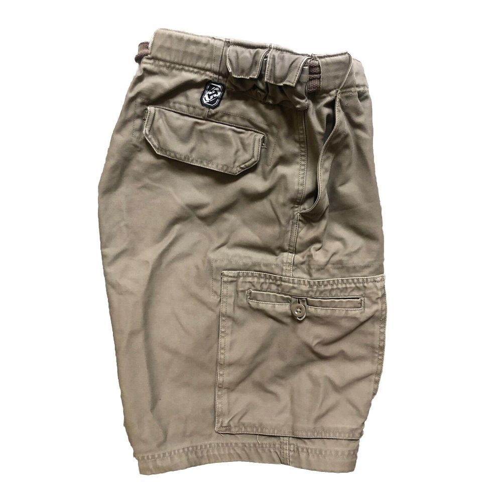 COUNTER CULTURE Vintage Utility Cargo Shorts 34 skater raver hip hop 90s 00s y2k